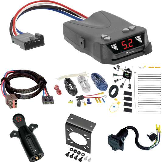 Fits 1999-2003 Ford Windstar 7-Way RV Wiring w/ Zero Contact ZCI Module + Tekonsha Brakeman IV Brake Control + Plug & Play BC Adapter + 7-Way Tester (For (Built Before 11/2002) Models) By Tekonsha