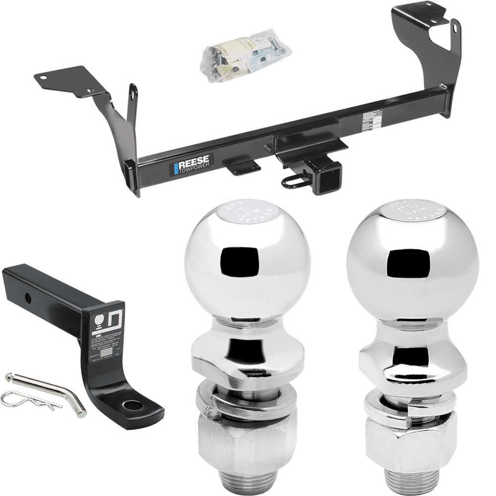 Se adapta al paquete de enganche de remolque Volvo XC60 2010-2017 con soporte de bola con caída de 4" + bola de 2" + bola de 2-5/16" de Reese Towpower