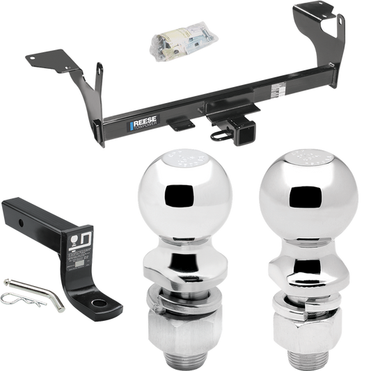 Fits 2010-2017 Volvo XC60 Trailer Hitch Tow PKG w/ Ball Mount w/ 4" Drop + 2" Ball + 2-5/16" Ball By Reese Towpower