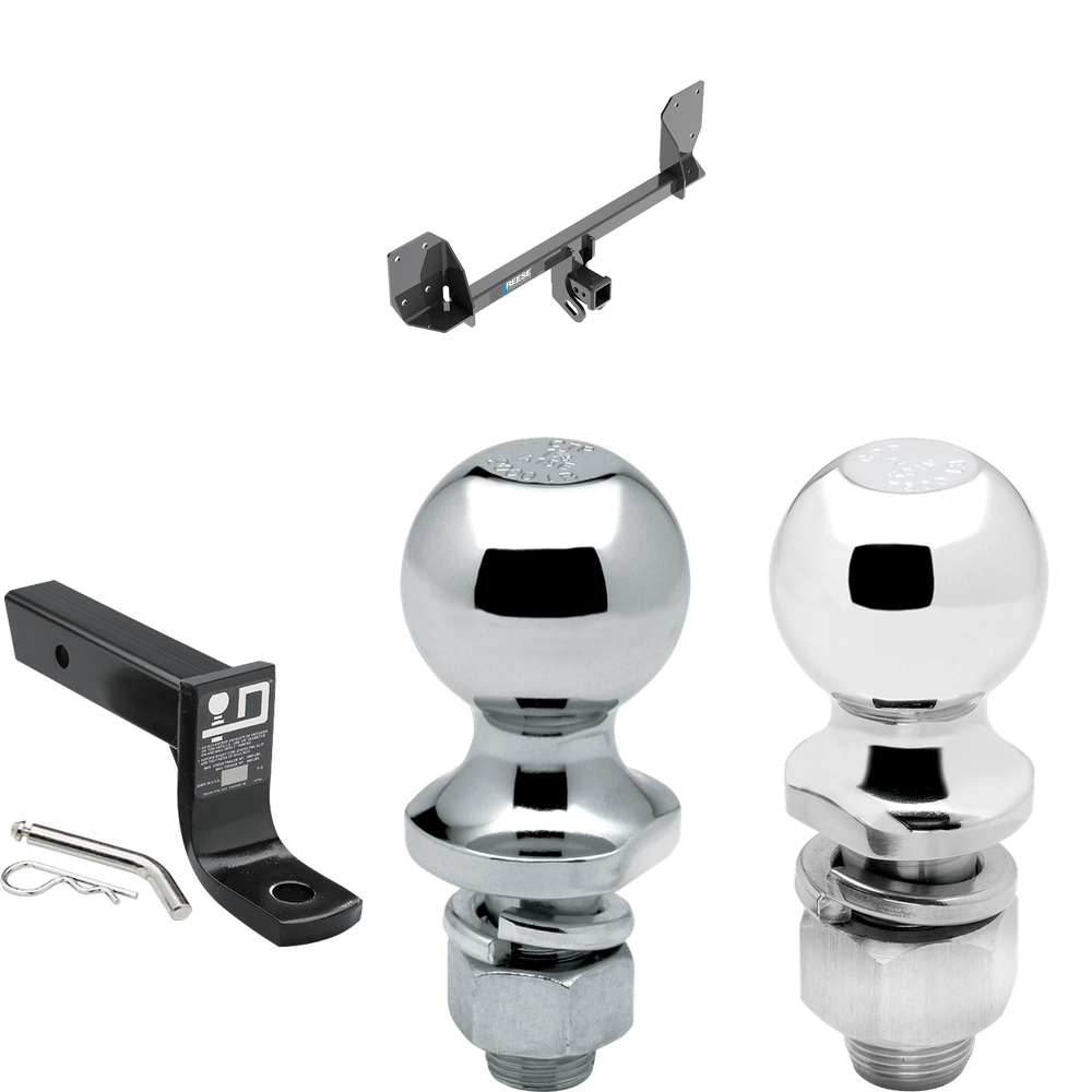 Fits 2016-2023 Volvo XC90 Trailer Hitch Tow PKG w/ Ball Mount w/ 4" Drop + 2" Ball + 1-7/8" Ball By Reese Towpower