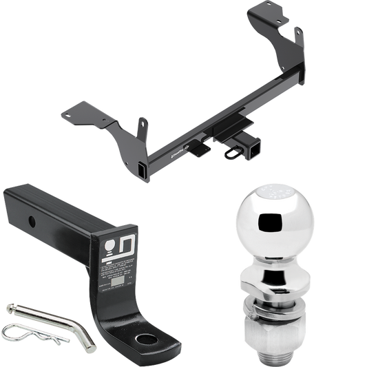 Fits 2014-2017 Volvo XC60 Trailer Hitch Tow PKG w/ Ball Mount w/ 4" Drop + 2" Ball By Draw-Tite