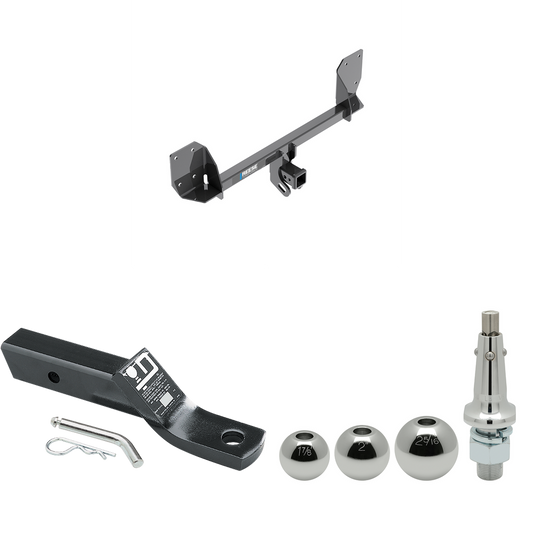 Fits 2016-2023 Volvo XC90 Trailer Hitch Tow PKG w/ Ball Mount w/ 2" Drop + Interchangeable Ball 1-7/8" & 2" & 2-5/16" By Reese Towpower