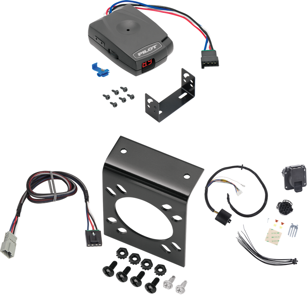 Fits 2014-2020 Acura MDX 7-Way RV Wiring + Pro Series Pilot Brake Control By Tekonsha