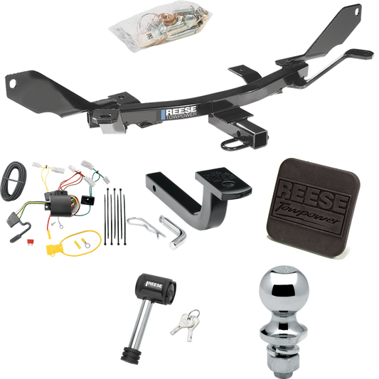 Fits 2003-2008 Mazda 6 Trailer Hitch Tow PKG w/ 4-Flat Wiring Harness + Draw-Bar + 1-7/8" Ball + Hitch Cover + Hitch Lock (For Sedan Models) By Reese Towpower