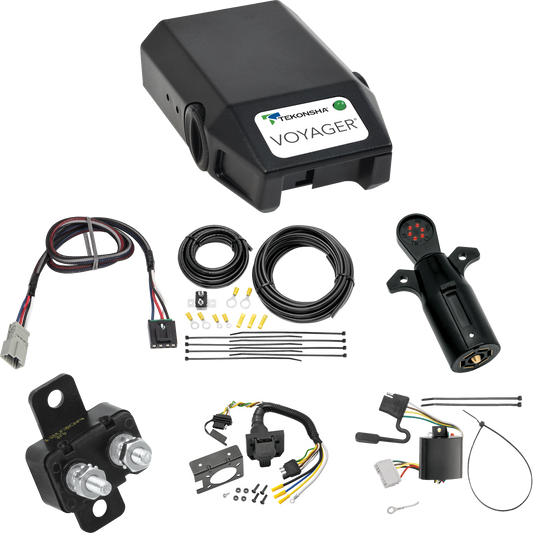 Se adapta al cableado RV de 7 vías Acura MDX 2013-2013 + control de frenos Tekonsha Voyager + adaptador BC Plug &amp; Play + probador de 7 vías de Tekonsha