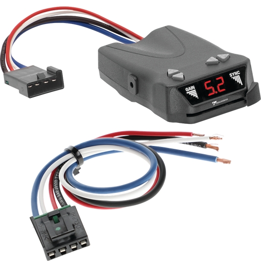 Compatible con control de freno Chevrolet Equinox Tekonsha Brakeman IV 2005-2017 + adaptador de cableado BC genérico de Tekonsha.