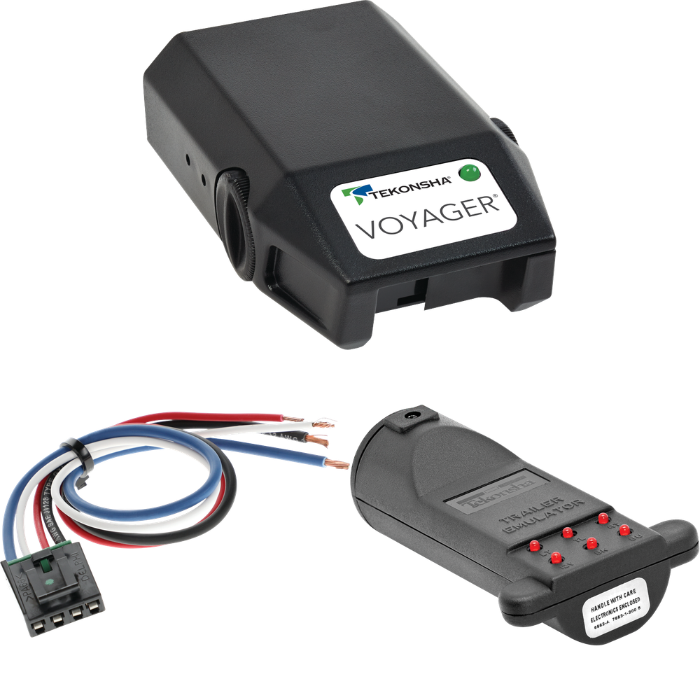 Fits 2022-2023 Acura MDX Tekonsha Voyager Brake Control + Generic BC Wiring Adapter + Brake Control Tester Trailer Emulator By Tekonsha
