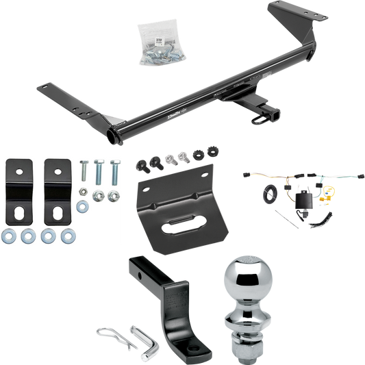 Se adapta al paquete de enganche de remolque híbrido Chrysler Pacifica 2017-2023 con arnés de cableado de 4 planos + barra de tracción + bola de 1-7/8" + soporte de cableado de Draw-Tite