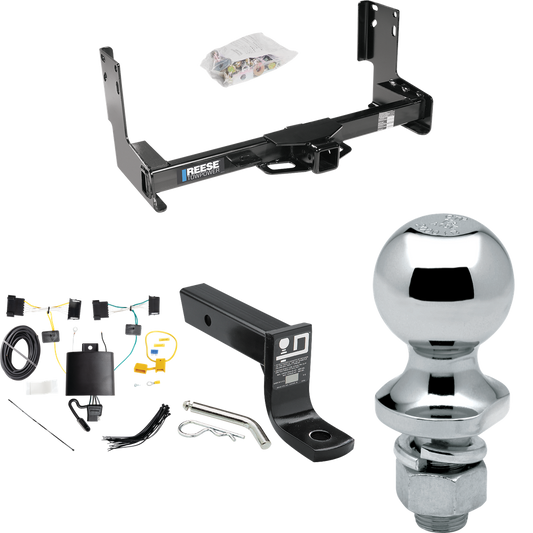 Fits 2019-2021 Freightliner Sprinter 2500 Trailer Hitch Tow PKG w/ 4-Flat Wiring + Ball Mount w/ 4" Drop + 1-7/8" Ball (Excludes: w/Factory Step Bumper Models) By Reese Towpower