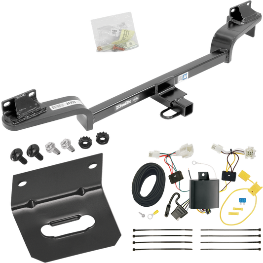 Fits 2016-2021 Mazda CX-3 Trailer Hitch Tow PKG w/ 4-Flat Wiring Harness + Bracket By Draw-Tite