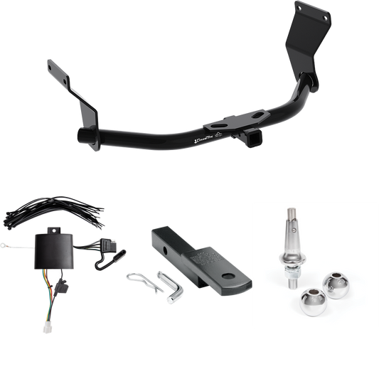 Se adapta al paquete de remolque con enganche de remolque Acura RDX 2019-2022 con arnés de cableado de 4 planos + barra de tracción + bolas intercambiables de 1-7/8" y 2" (para modelos con suministro de energía de +12 V) de Draw-Tite