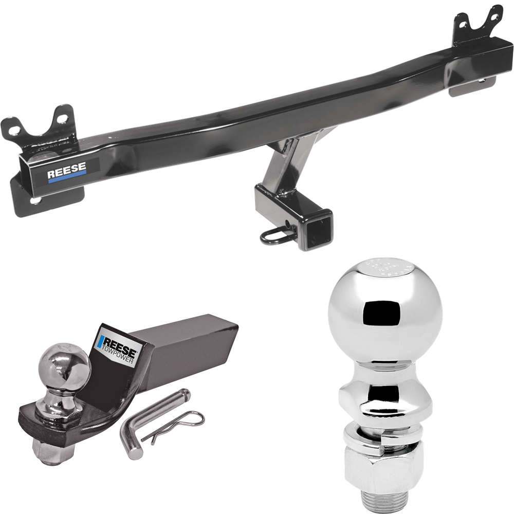 Fits 2008-2016 Volvo XC70 Trailer Hitch Tow PKG w/ Starter Kit Ball Mount w/ 2" Drop & 2" Ball + 2-5/16" Ball By Reese Towpower