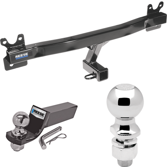 Se adapta al paquete de enganche de remolque Volvo XC70 2008-2016 con kit de inicio de montaje de bola con caída de 2" y bola de 2" + bola de 2-5/16" de Reese Towpower