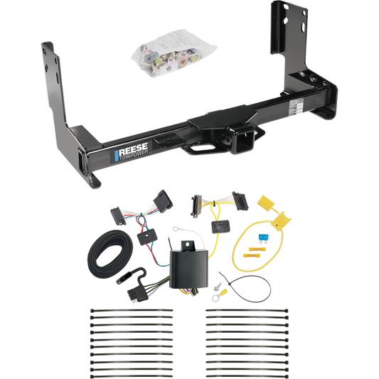 Fits 2014-2018 Mercedes-Benz Sprinter 2500 Trailer Hitch Tow PKG w/ 4-Flat Wiring Harness (Excludes: w/Factory Step Bumper Models) By Reese Towpower