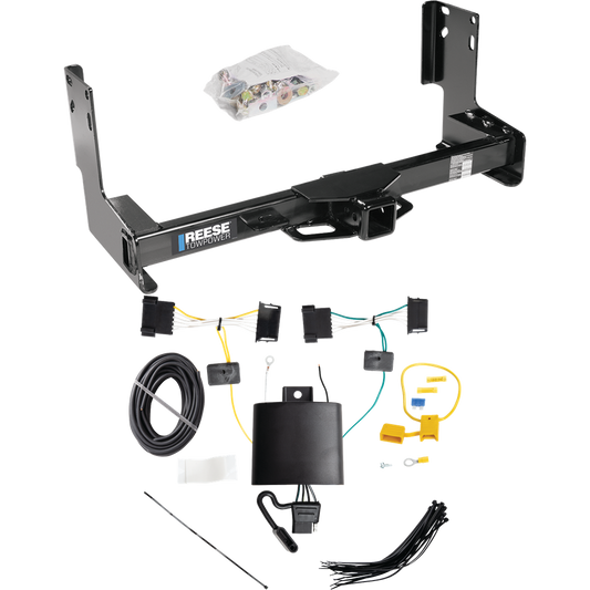 Fits 2019-2021 Mercedes-Benz Sprinter 3500 Trailer Hitch Tow PKG w/ 4-Flat Wiring Harness (Excludes: w/Factory Step Bumper Models) By Reese Towpower