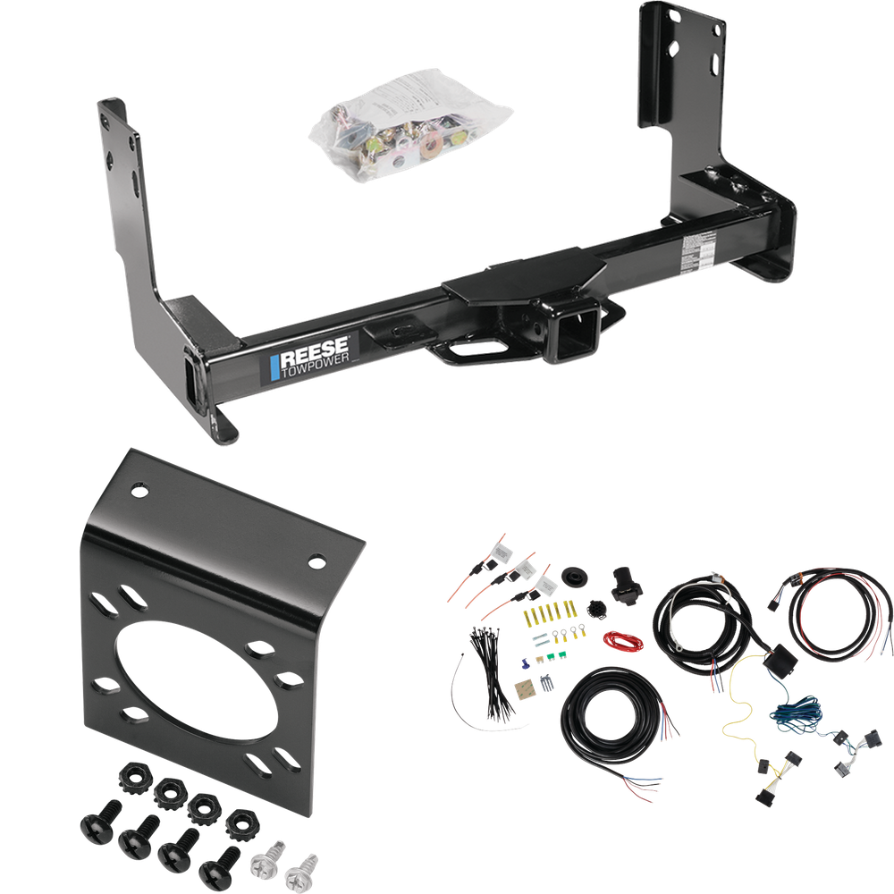 Fits 2019-2021 Mercedes-Benz Sprinter 2500 Trailer Hitch Tow PKG w/ 7-Way RV Wiring (Excludes: w/Factory Step Bumper Models) By Reese Towpower