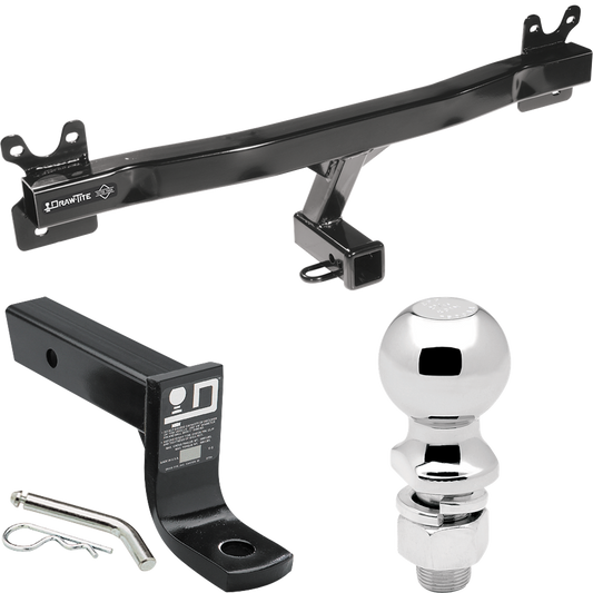 Fits 2015-2017 Volvo V60 Trailer Hitch Tow PKG w/ Ball Mount w/ 4" Drop + 2-5/16" Ball (For (App. starts 2015-1/2) Models) By Draw-Tite