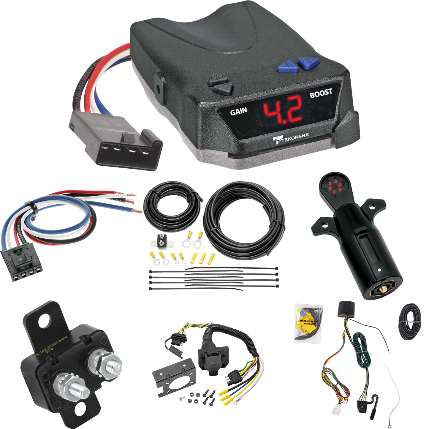 Fits 2019-2022 Acura RDX 7-Way RV Wiring + Tekonsha BRAKE-EVN Brake Control + Generic BC Wiring Adapter + 7-Way Tester (For Without +12V Power Provision Models) By Tekonsha