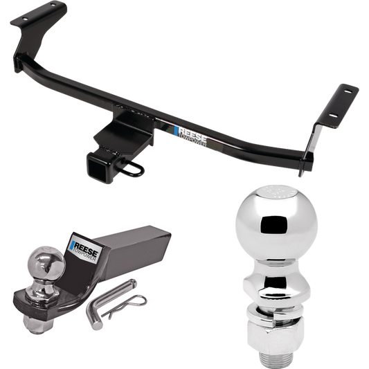 Fits 2020-2023 Mazda CX-30 Trailer Hitch Tow PKG w/ Starter Kit Ball Mount w/ 2" Drop & 2" Ball + 2-5/16" Ball By Reese Towpower