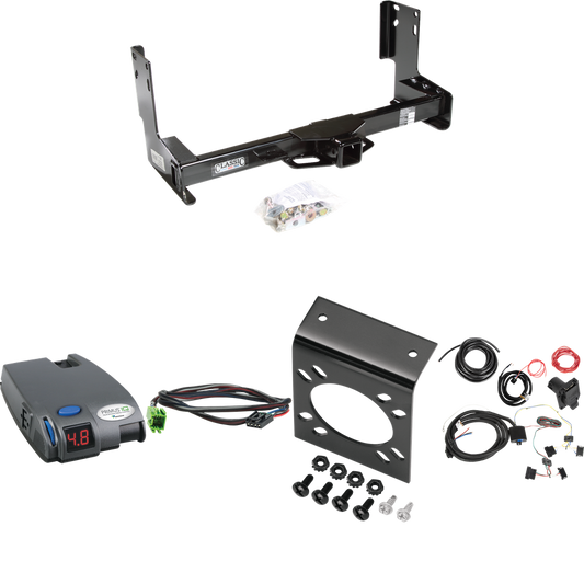 Fits 2014-2018 Freightliner Sprinter 2500 Trailer Hitch Tow PKG w/ Tekonsha Primus IQ Brake Control + Plug & Play BC Adapter + 7-Way RV Wiring (Excludes: w/Factory Step Bumper Models) By Draw-Tite