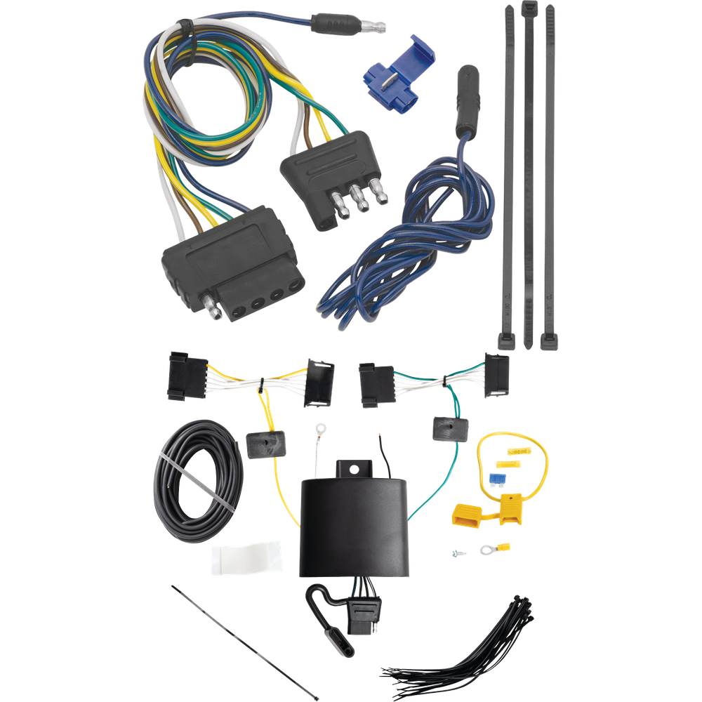 Fits 2019-2021 Mercedes-Benz Sprinter 2500 Vehicle End Wiring Harness 5-Way Flat (Excludes: w/Factory Step Bumper Models) By Tekonsha