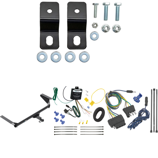 Fits 2017-2020 Chrysler Pacifica Hybrid Trailer Hitch Tow PKG w/ 5-Flat Wiring Harness By Reese Towpower