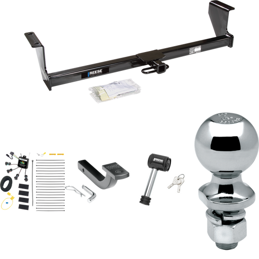 Se adapta al paquete de enganche de remolque Volvo S60 2001-2009 con arnés de cableado "sin empalme" de 4 contactos planos cero + barra de tracción + bola de 2" + bloqueo de enganche (para modelos sedán) de Reese Towpower