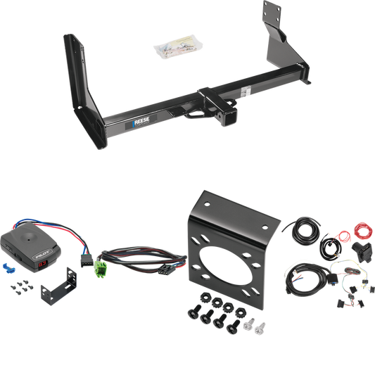 Fits 2014-2018 Freightliner Sprinter 2500 Trailer Hitch Tow PKG w/ Pro Series Pilot Brake Control + Plug & Play BC Adapter + 7-Way RV Wiring (For w/Factory Step Bumper Excluding Models w/30-3/8” Frame Width Models) By Reese Towpower