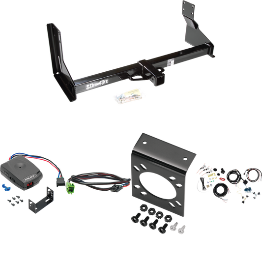 Fits 2019-2021 Freightliner Sprinter 2500 Trailer Hitch Tow PKG w/ Pro Series Pilot Brake Control + Plug & Play BC Adapter + 7-Way RV Wiring (For w/Factory Step Bumper Excluding Models w/30-3/8” Frame Width Models) By Draw-Tite