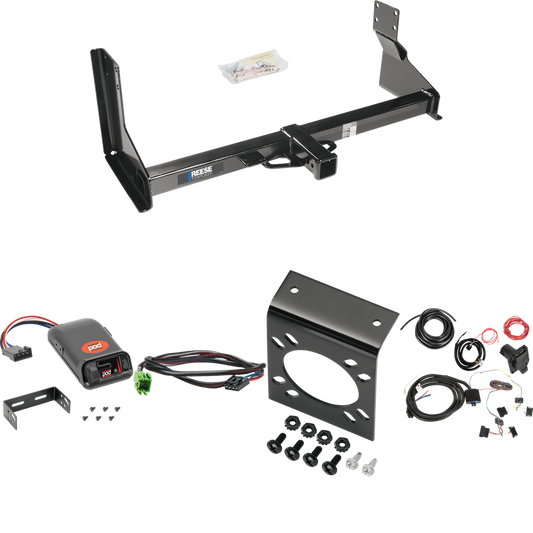 Fits 2014-2018 Freightliner Sprinter 3500 Trailer Hitch Tow PKG w/ Pro Series POD Brake Control + Plug & Play BC Adapter + 7-Way RV Wiring (For w/Factory Step Bumper Excluding Models w/30-3/8” Frame Width Models) By Reese Towpower