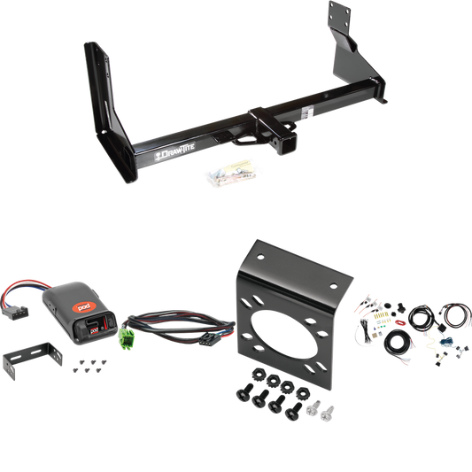 Fits 2019-2021 Freightliner Sprinter 2500 Trailer Hitch Tow PKG w/ Pro Series POD Brake Control + Plug & Play BC Adapter + 7-Way RV Wiring (For w/Factory Step Bumper Excluding Models w/30-3/8” Frame Width Models) By Draw-Tite