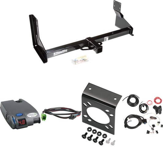 Fits 2014-2018 Freightliner Sprinter 3500 Trailer Hitch Tow PKG w/ Tekonsha Primus IQ Brake Control + Plug & Play BC Adapter + 7-Way RV Wiring (For w/Factory Step Bumper Excluding Models w/30-3/8” Frame Width Models) By Draw-Tite