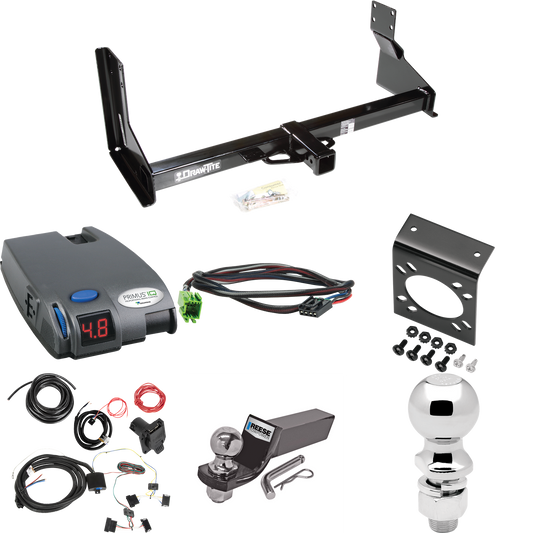 Fits 2014-2018 Freightliner Sprinter 2500 Trailer Hitch Tow PKG w/ Tekonsha Primus IQ Brake Control + Plug & Play BC Adapter + 7-Way RV Wiring + 2" & 2-5/16" Ball & Drop Mount (For w/Factory Step Bumper Excluding Models w/30-3/8” Frame Width Models)