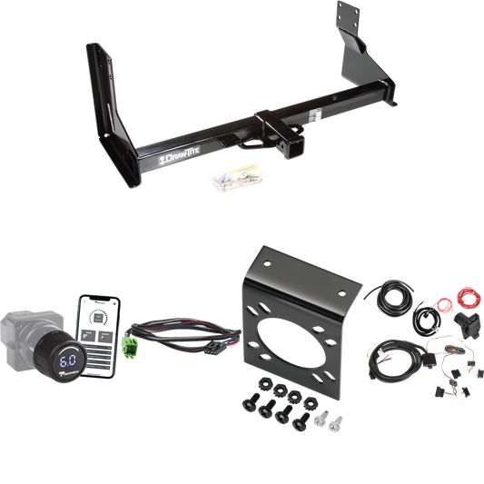 Fits 2014-2018 Mercedes-Benz Sprinter Trailer Hitch Tow PKG w/ Tekonsha Prodigy iD Bluetooth Wireless Brake Control + Plug & Play BC Adapter + 7-Way RV Wiring (For w/Factory Step Bumper Excluding Models w/30-3/8” Frame Width Models) By Draw-Tite