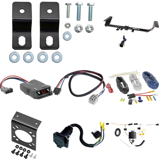 Se adapta al paquete de enganche de remolque híbrido Chrysler Pacifica 2021-2023 con control de freno Tekonsha Brakeman IV + adaptador BC Plug &amp; Play + cableado RV de 7 vías de Draw-Tite