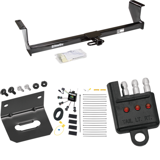 Fits 2003-2007 Volvo XC70 Trailer Hitch Tow PKG w/ 4-Flat Zero Contact "No Splice" Wiring Harness + Bracket + Tester (For Wagon, AWD Models) By Draw-Tite