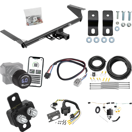 Fits 2021-2023 Chrysler Pacifica Hybrid Trailer Hitch Tow PKG w/ Tekonsha Prodigy iD Bluetooth Wireless Brake Control + Plug & Play BC Adapter + 7-Way RV Wiring By Draw-Tite