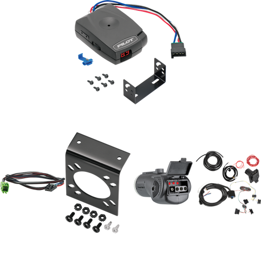 Fits 2014-2018 Freightliner Sprinter 2500 7-Way RV Wiring + Pro Series Pilot Brake Control + Plug & Play BC Adapter + 2 in 1 Tester & 7-Way to 4-Way Adapter By Tekonsha