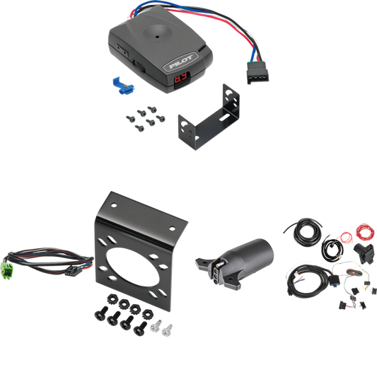 Fits 2014-2018 Mercedes-Benz Sprinter 3500 7-Way RV Wiring + Pro Series Pilot Brake Control + Plug & Play BC Adapter + 7-Way to 4-Way Adapter By Tekonsha