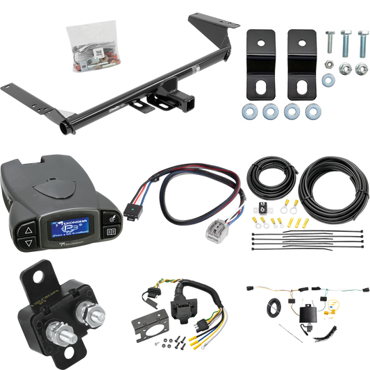 Se adapta al paquete de enganche de remolque híbrido Chrysler Pacifica 2021-2023 con control de freno Tekonsha Prodigy P3 + adaptador BC Plug &amp; Play + cableado RV de 7 vías de Draw-Tite