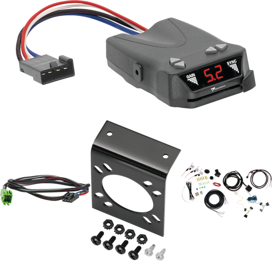 Fits 2019-2021 Freightliner Sprinter 3500 7-Way RV Wiring + Tekonsha Brakeman IV Brake Control + Plug & Play BC Adapter By Tekonsha