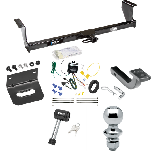 Se adapta al paquete de remolque con enganche para remolque Volvo S60 2001-2009 con arnés de cableado de 4 planos + barra de tracción + bola de 1-7/8" + soporte de cableado + bloqueo de enganche (para modelos sedán) de Reese Towpower