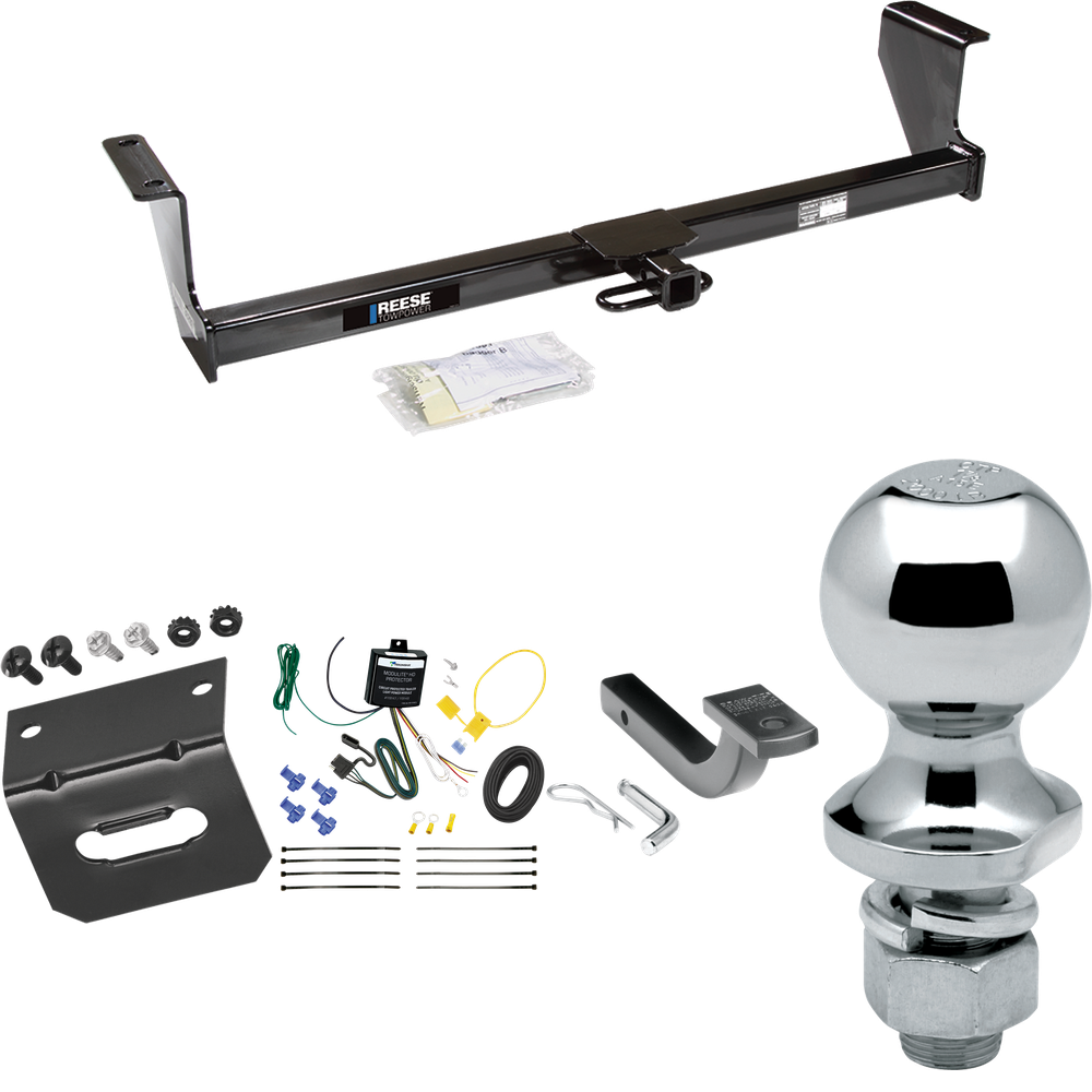 Fits 2001-2007 Volvo V70 Trailer Hitch Tow PKG w/ 4-Flat Wiring Harness + Draw-Bar + 1-7/8" Ball + Wiring Bracket (For Wagon Models) By Reese Towpower