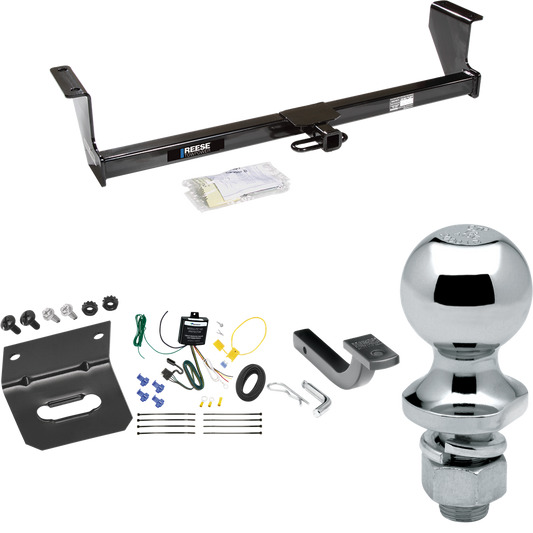 Fits 2001-2007 Volvo V70 Trailer Hitch Tow PKG w/ 4-Flat Wiring Harness + Draw-Bar + 1-7/8" Ball + Wiring Bracket (For Wagon Models) By Reese Towpower