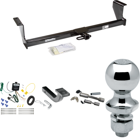 Se adapta al paquete de remolque con enganche de remolque Volvo XC70 2003-2007 con arnés de cableado de 4 planos + barra de tracción + bola de 1-7/8" + enganche doble y cerraduras de acoplador (para modelos Wagon, AWD) de Draw-Tite