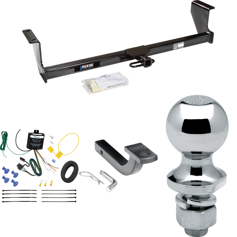 Fits 2001-2007 Volvo V70 Trailer Hitch Tow PKG w/ 4-Flat Wiring Harness + Draw-Bar + 1-7/8" Ball (For Wagon Models) By Reese Towpower