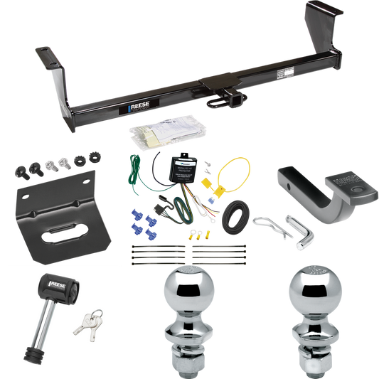 Se adapta al paquete de enganche de remolque Volvo V70 2001-2007 con arnés de cableado de 4 planos + barra de tracción + bola de 1-7/8" + bola de 2" + soporte de cableado + bloqueo de enganche (para modelos Wagon) de Reese Towpower