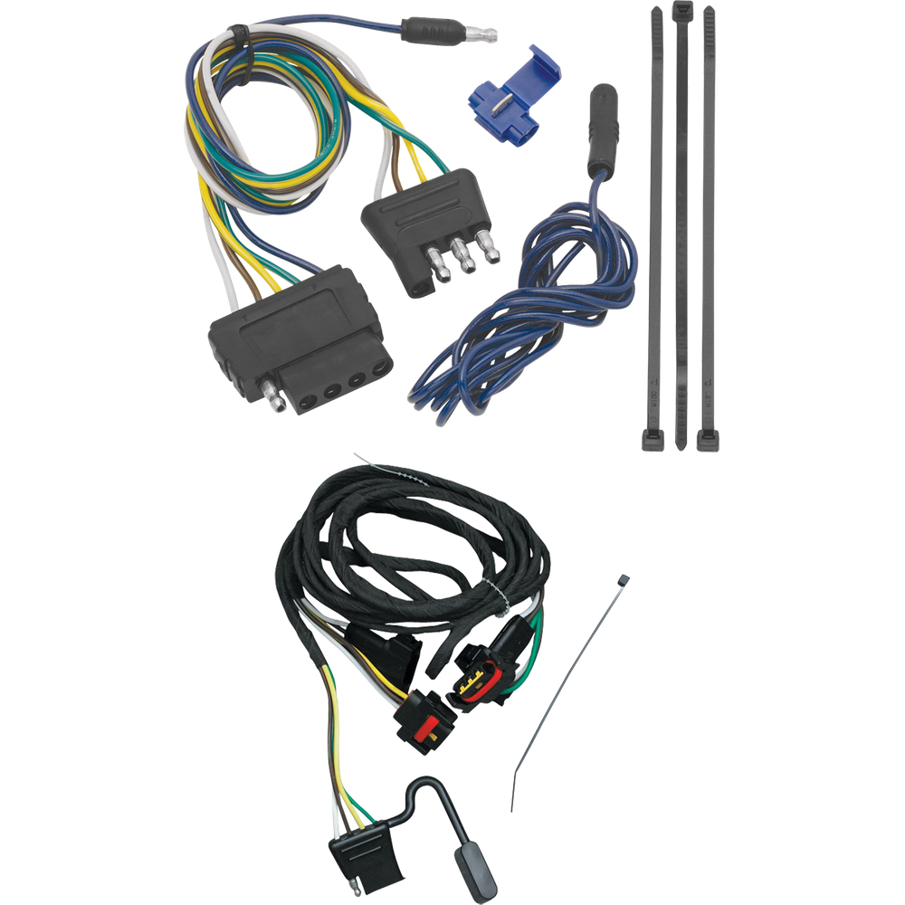 Fits 2006-2009 Mitsubishi Raider Vehicle End Wiring Harness 5-Way Flat By Tekonsha