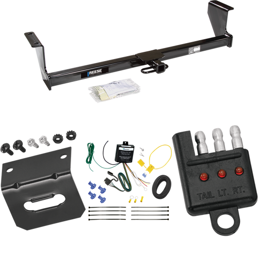 Fits 2001-2007 Volvo V70 Trailer Hitch Tow PKG w/ 4-Flat Wiring Harness + Bracket + Tester (For Wagon Models) By Reese Towpower