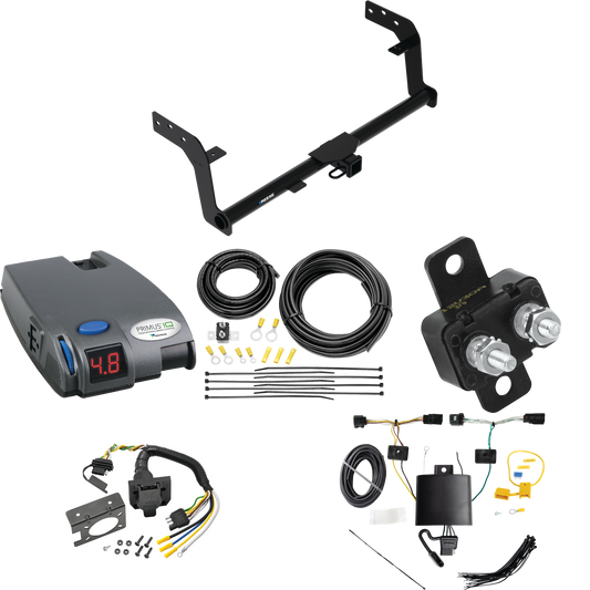 Se adapta al paquete de enganche de remolque Genesis GV70 2022-2023 con control de freno Tekonsha Primus IQ + cableado RV de 7 vías de Reese Towpower